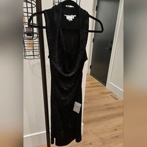 Maggy London Black Midi Dress